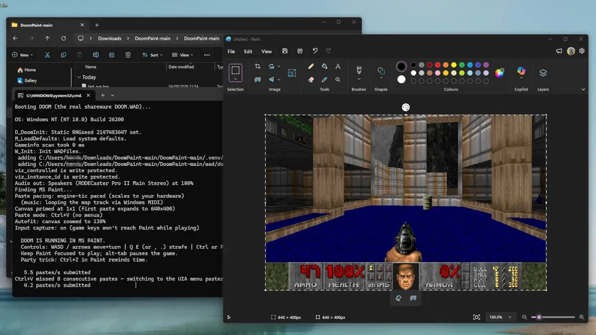 A Microsoft Azure CTO-ja megcsináltatta a DOOM-ot Paint-ben